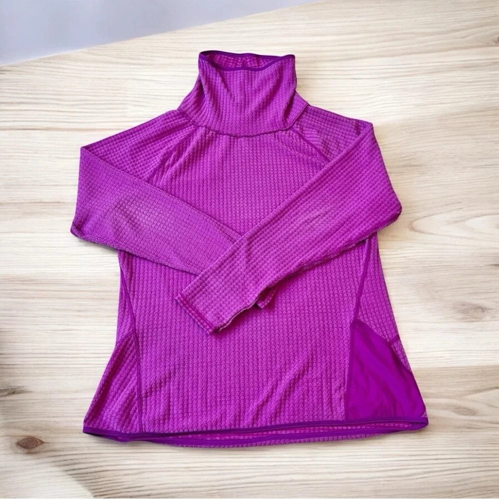 Champion Womens XL Plum Purple Textured Cowl Neck Running Jacket W/ Pocket Used - Picture 1 of 8
